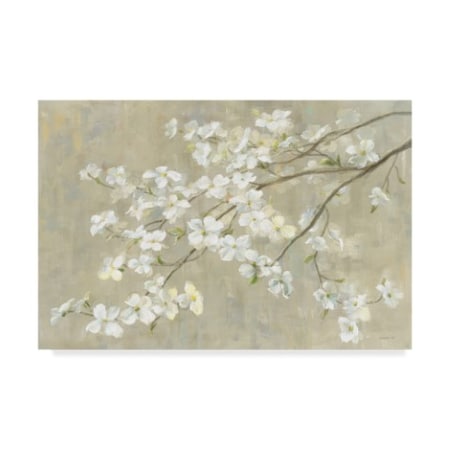 Danhui Nai 'Dogwood In Spring Neutral Crop' Canvas Art,12x19